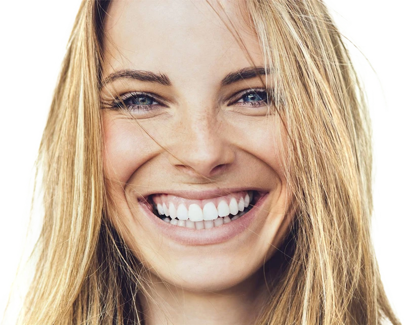 Woman smiling