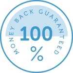 100% Guarantee icon: a checkmark symbol 